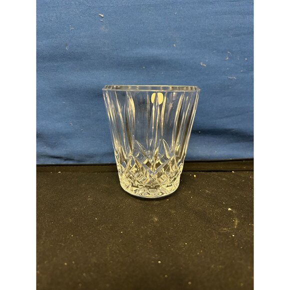 Crystal Vase With Faceted Design - Picture 1 of 2